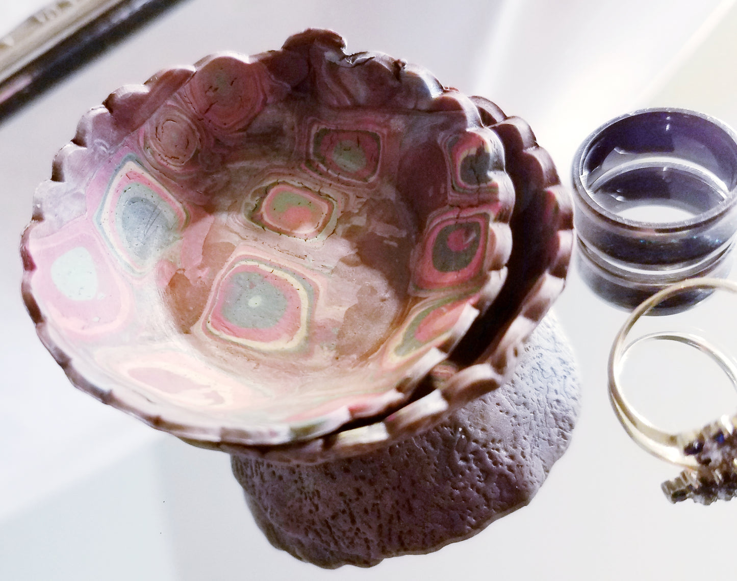 Trinket bowls/ Rustic tiny trinket bowls