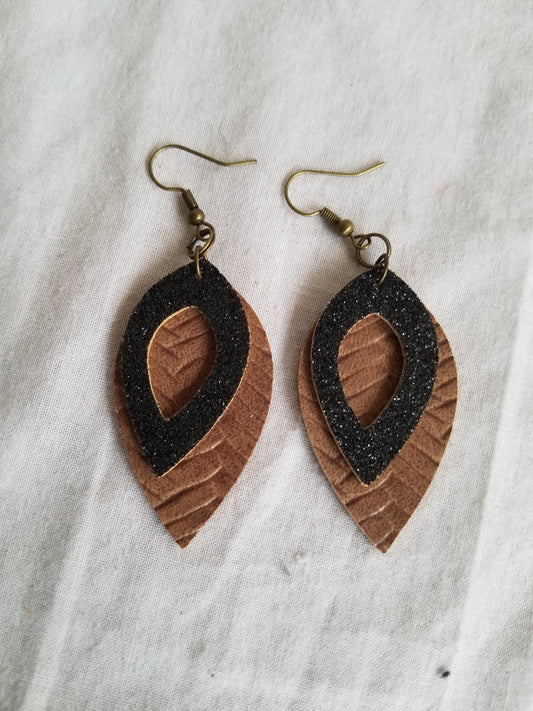 Earrings/ Wire Leather