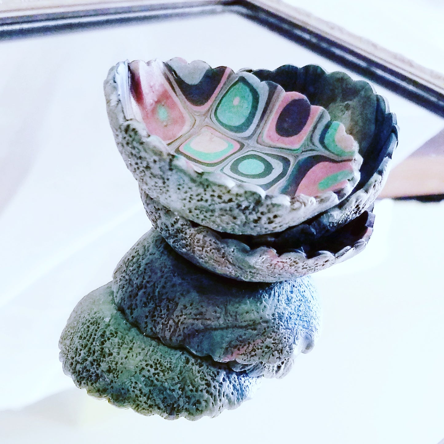 Trinket bowls/ Rustic tiny trinket bowls
